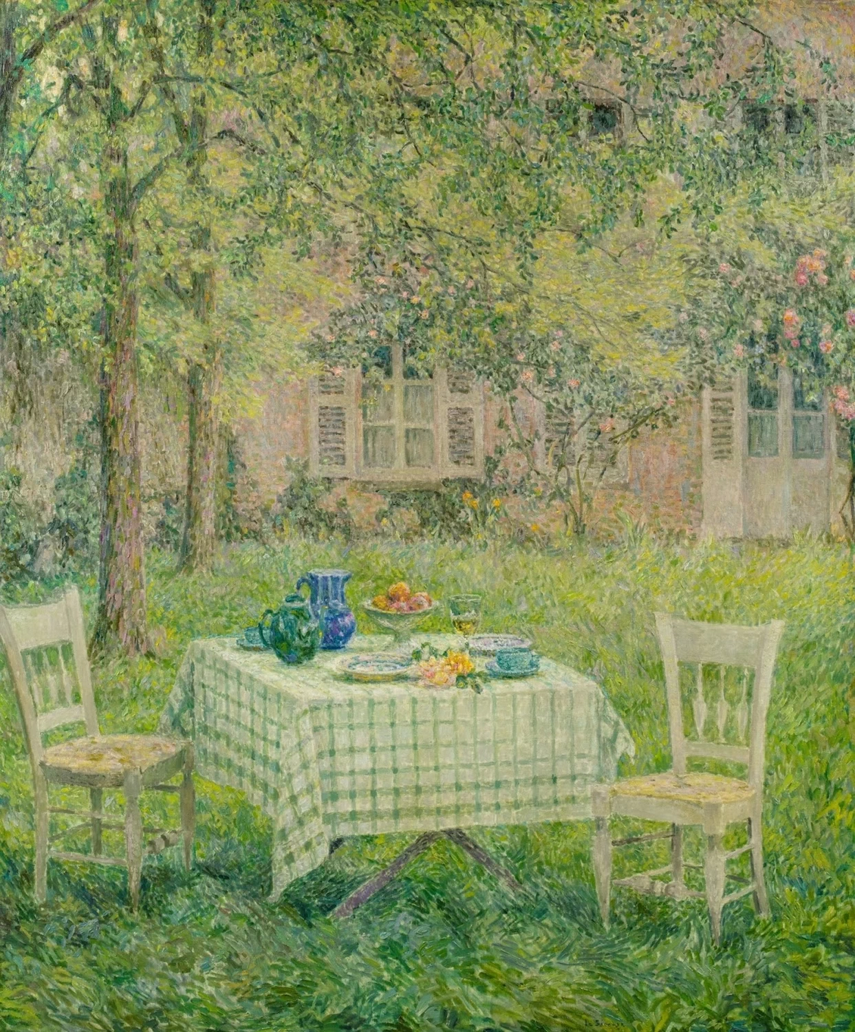 Henri Le Sidaner - 117, Il tavolo nel verde, Gerberoy